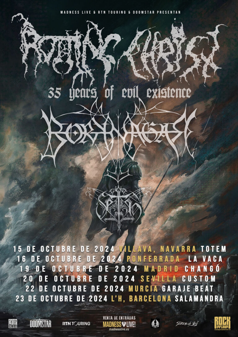 Rotting Christ + Borknagar + Seth nos visitaran en octubre 2024 de la mano Madness Live!