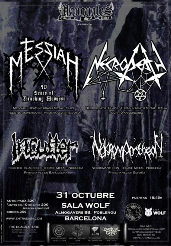 Manguales Extreme Metal Union nos trae un cartelazo extremo este Octubre