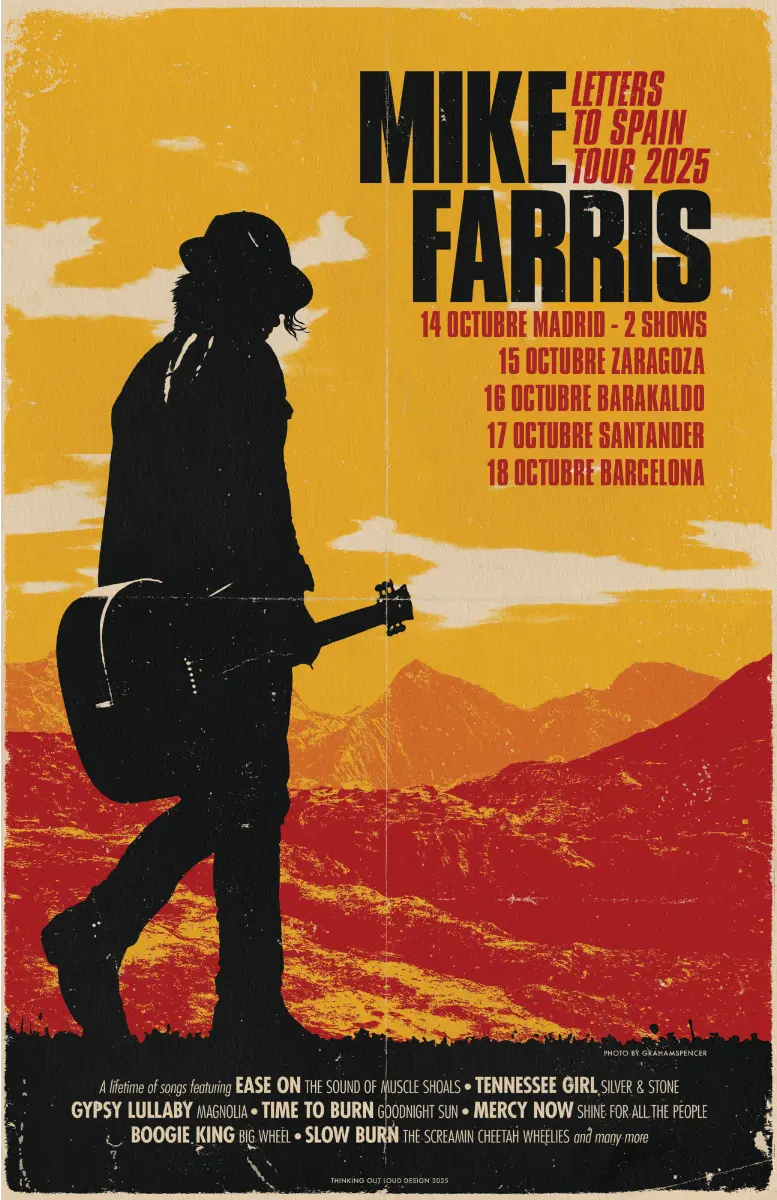 mike farris screamin cheetah tour poster 2025