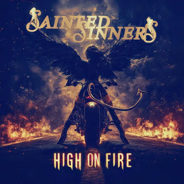 sainted sinners high on fire album cover