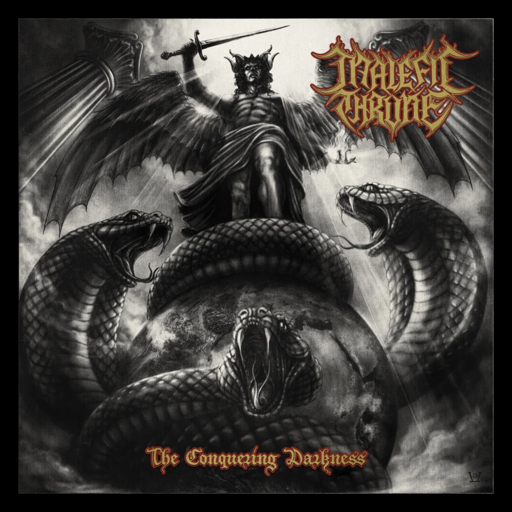 malefic throne the conquering darkness album cover