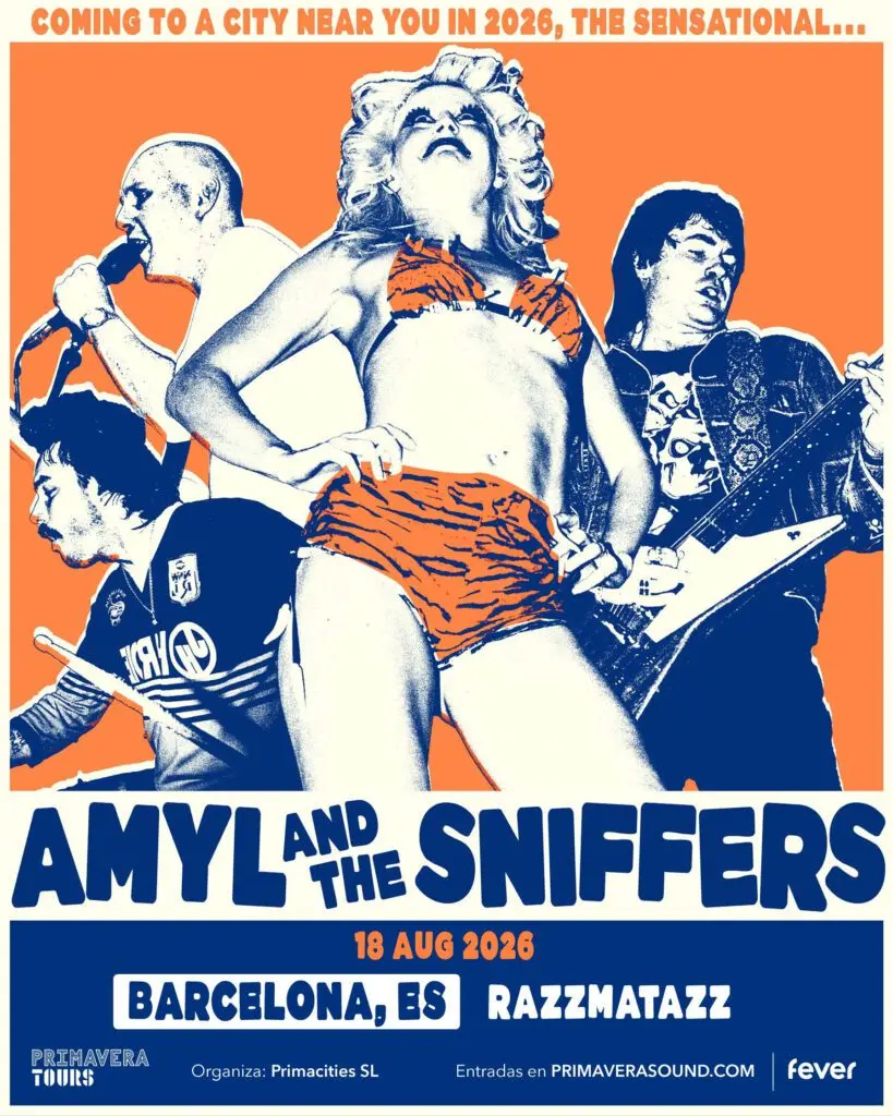 amyl and the sniffers tour gira poster 2026