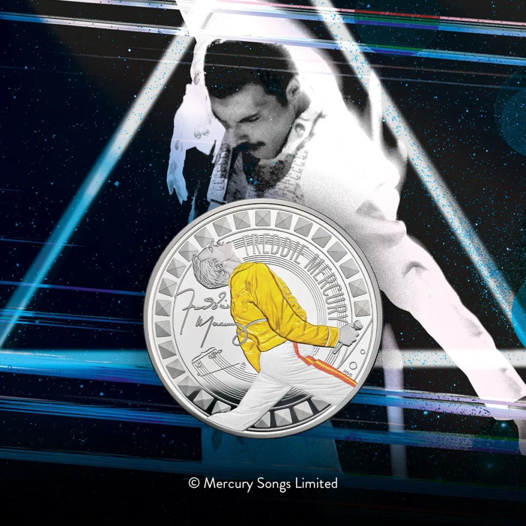 queen freddie mercury the royal mint coin moneda