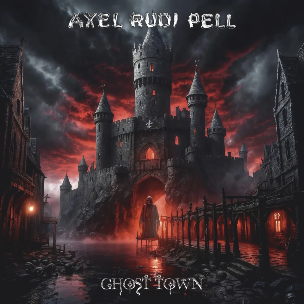 axel rudi pell ghost town album cover