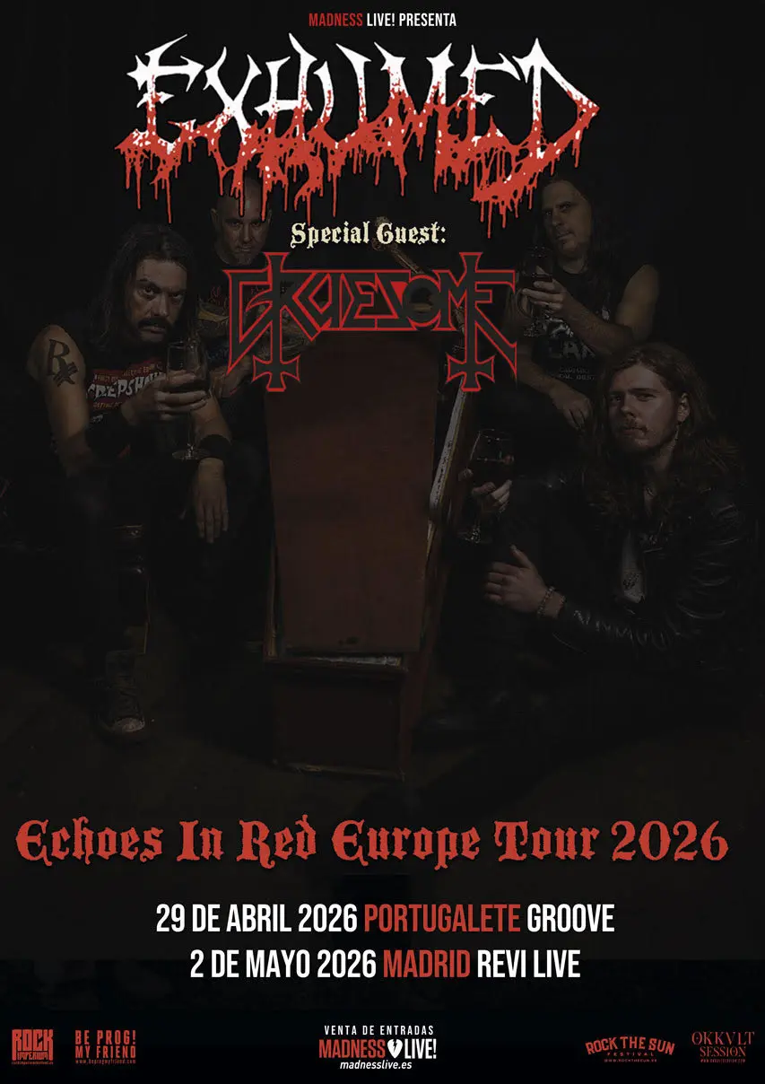exhumed gruesome gira tour 2026