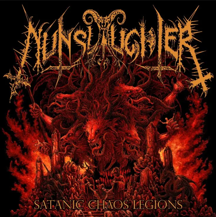 nunslaughter satanic chaos legions album cover