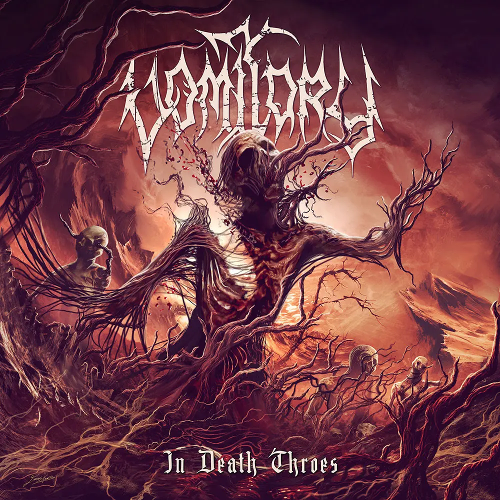 vomitory in death throes album cover