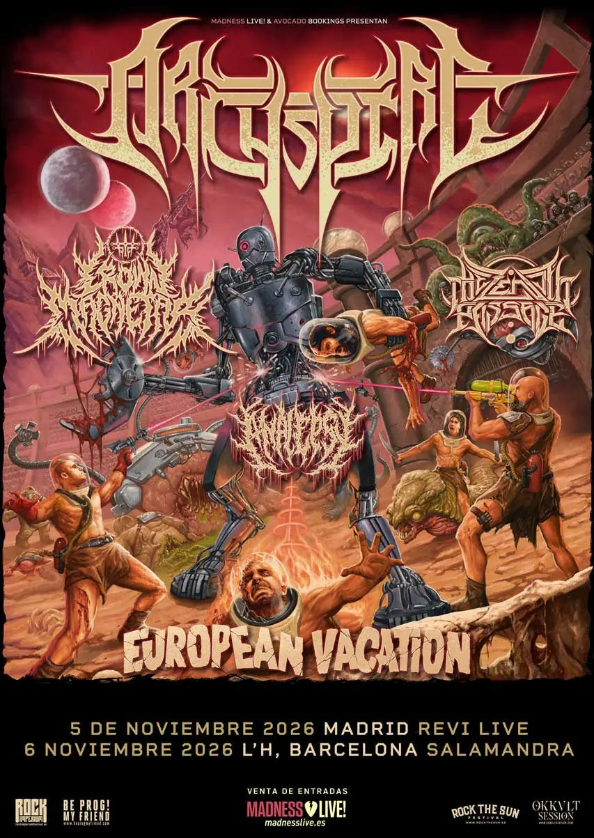 archspire gira tour poster 2026