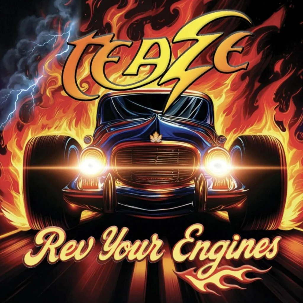 teaze band rev your engines album cover