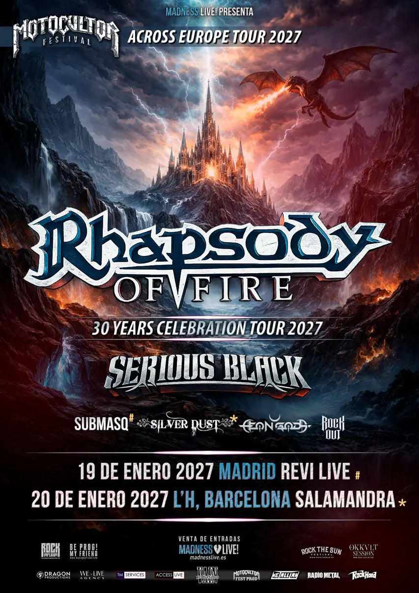 rhapsody of fire band gira tour 2027