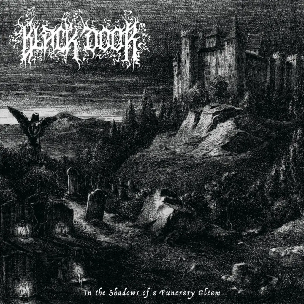 black door band in the shadows of a funerary gleam album cover