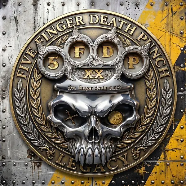 five finger death punch band legacy album cover