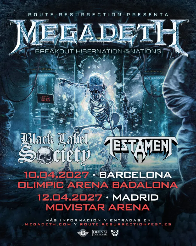 megadeth band gira tour 2027